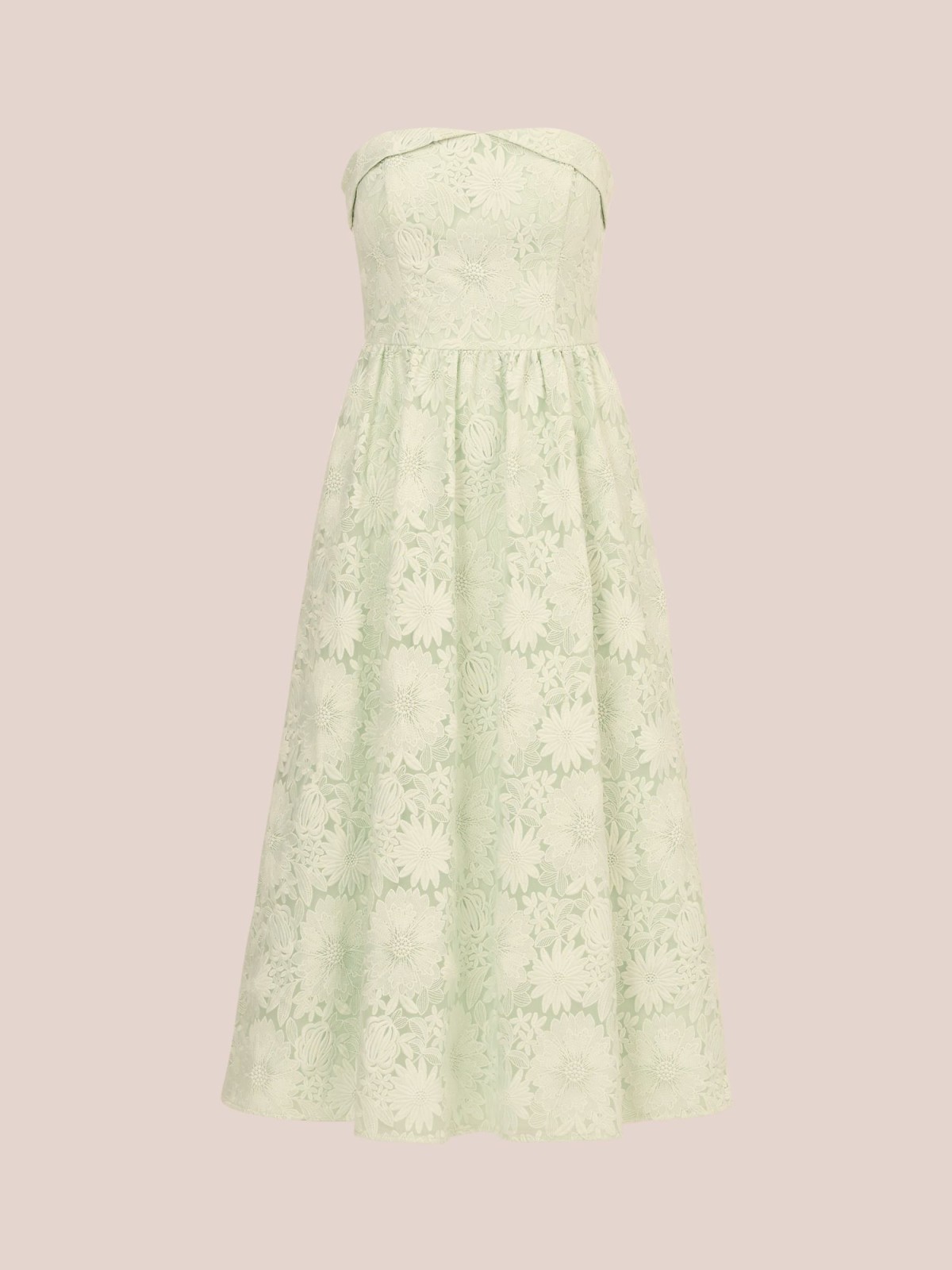 Adrianna Papell Floral Embroidered Organza Midi Dress £276, Copyright John Lewis